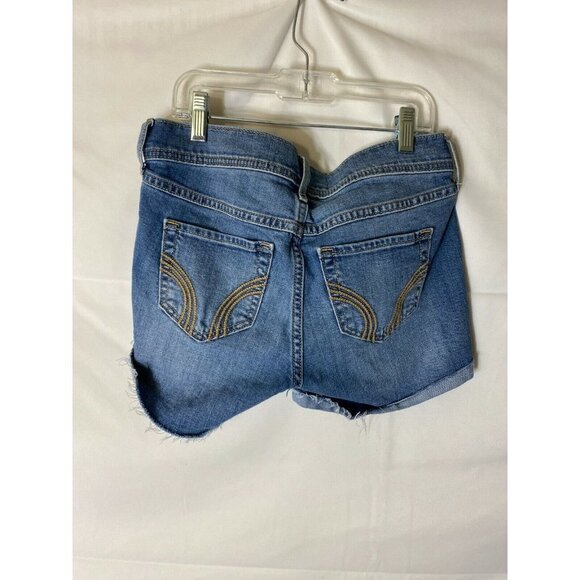 Hollister Pants - HOLLISTER WOMENS JUNIORS JEAN SHORTS DENIM SIZE 1 25W MIDI LOW RISE Y2K
